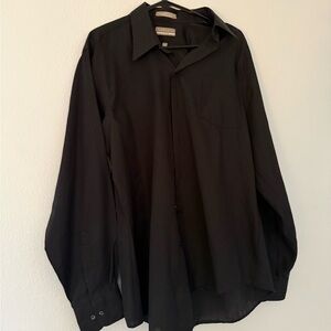 Van Heusen Fitted Black Shirt